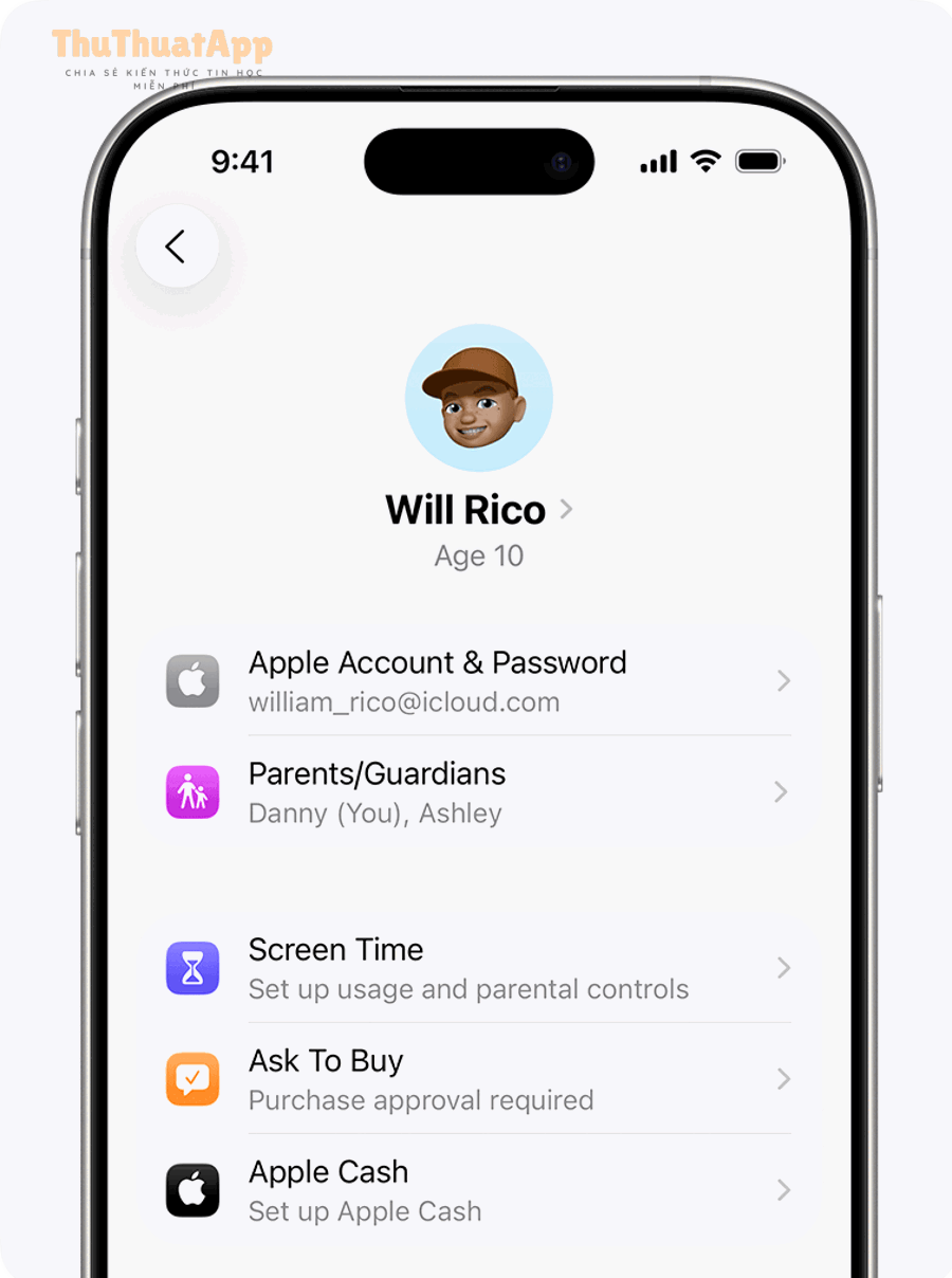 ios 26 iphone 16 pro settings family child ask to buy