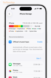 ios 26 iphone 16 pro settings general iphone storage 2