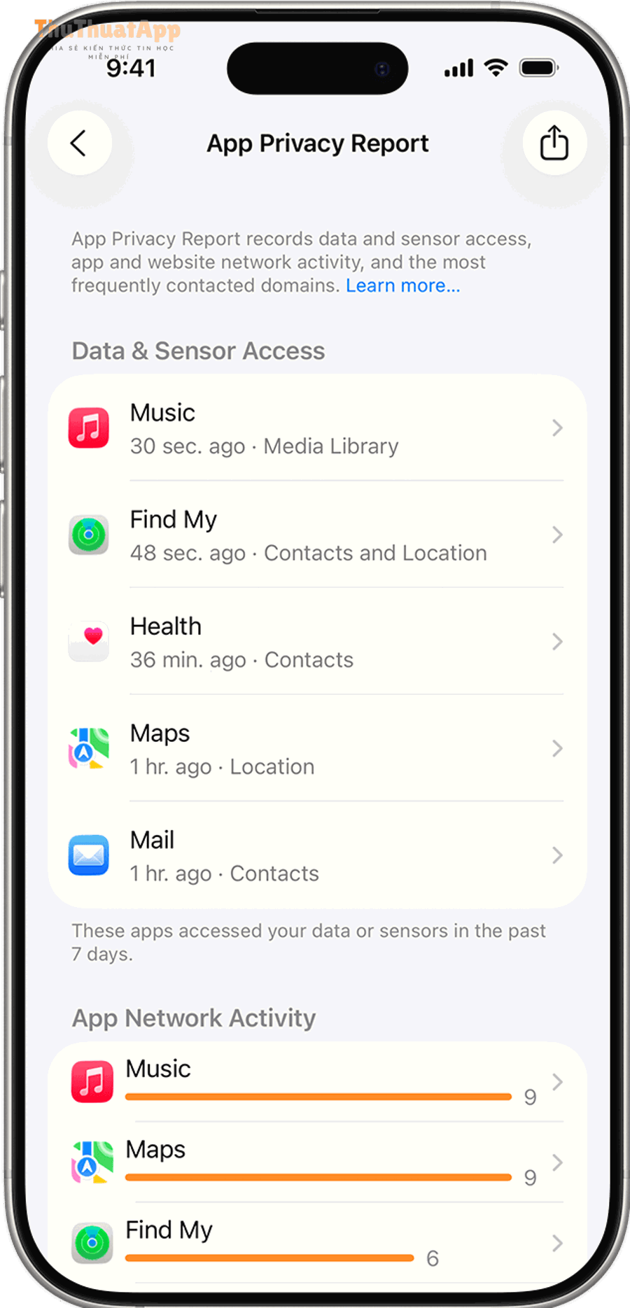 Cách bật App Privacy Report iPhone cho người mới: bật/tắt đúng