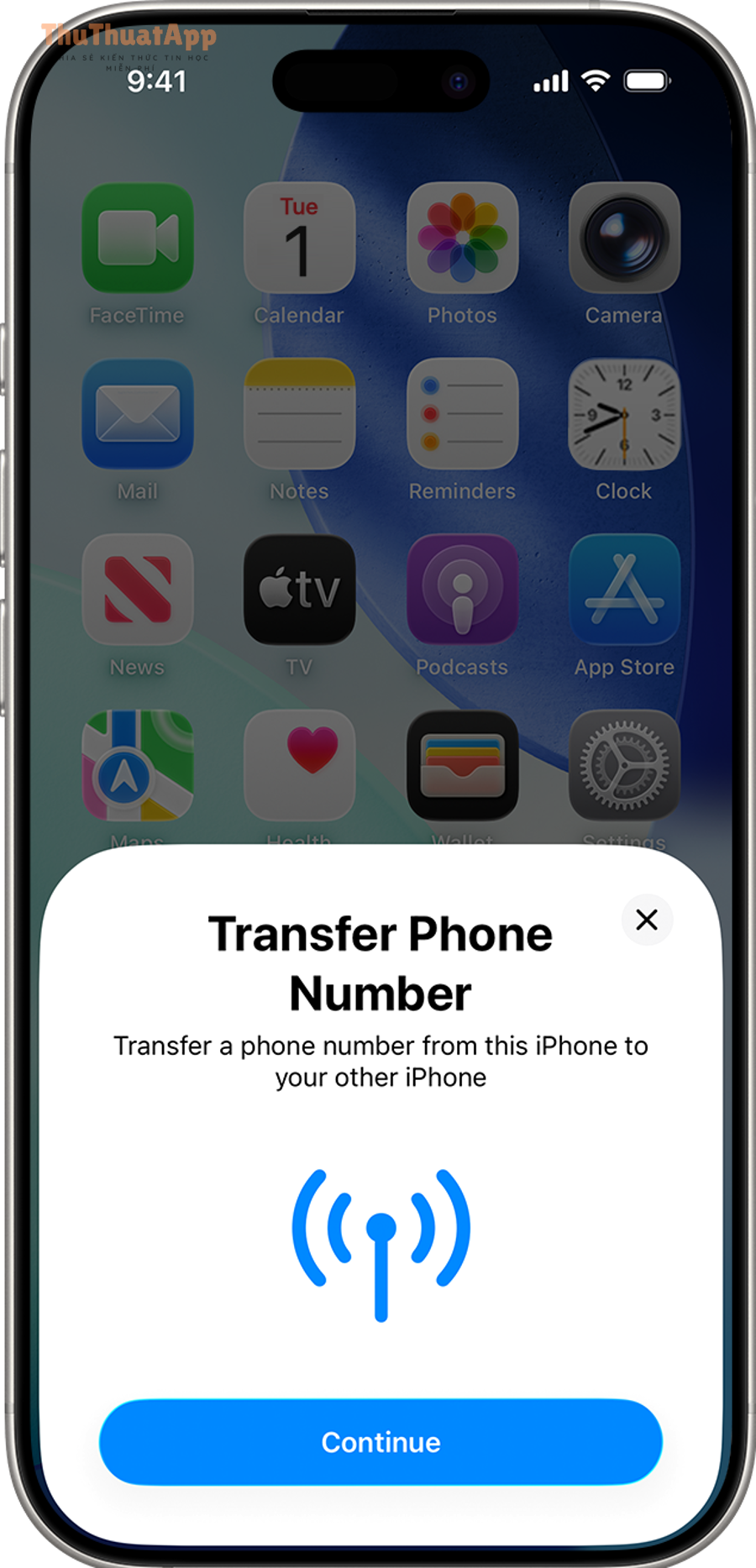 ios 26 iphone 16 pro transfer phone number prompt card 1