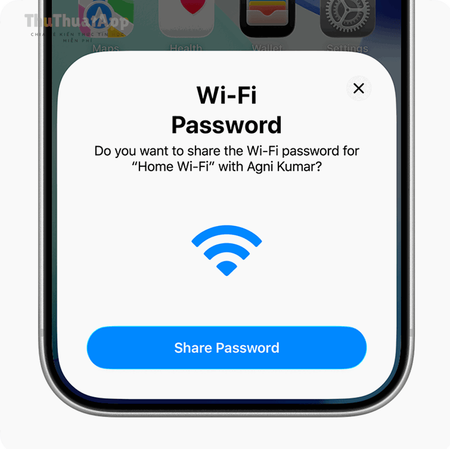 Cách chia sẻ mật khẩu Wi-Fi iPhone-iPhone cho bạn bè, không cần nhập 2 Màn hình Share Password trên iPhone