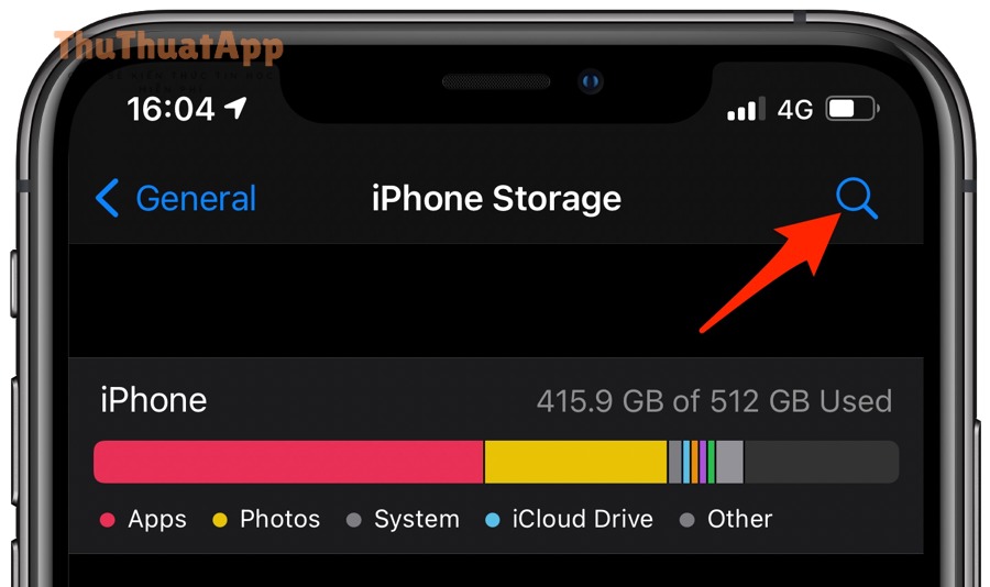 ios 14 settings iphone storage search highlighted 001