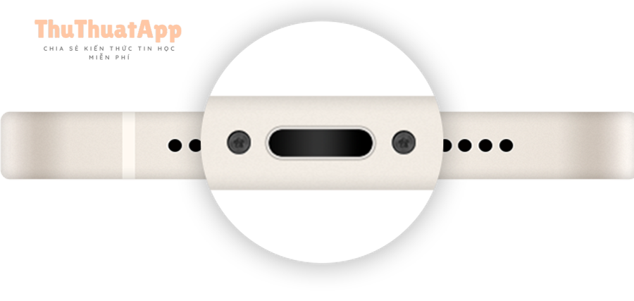 Cách sửa iPhone không nhận sạc cho bạn: từ không sạc sang sạc lại 3 Minh họa vị trí cổng sạc iPhone để kiểm tra tiếp xúc