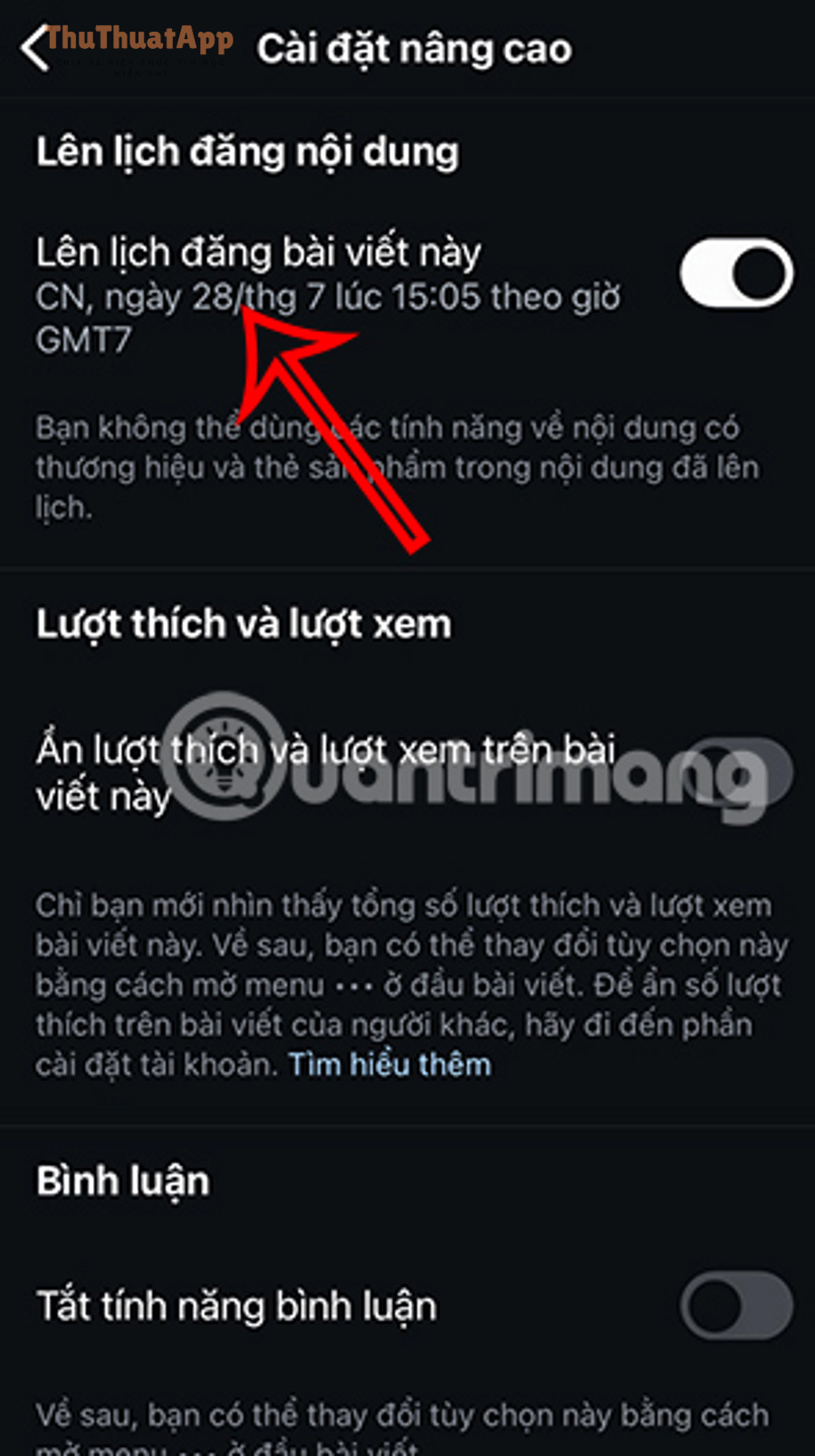 Bảng điều khiển và phân tích
