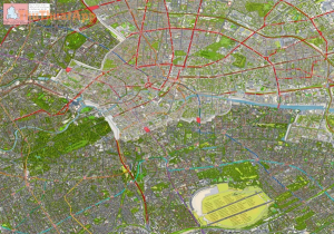 map of parts of berlin showing the berlin wall and divided v0 w4ncp3iv8m0e1