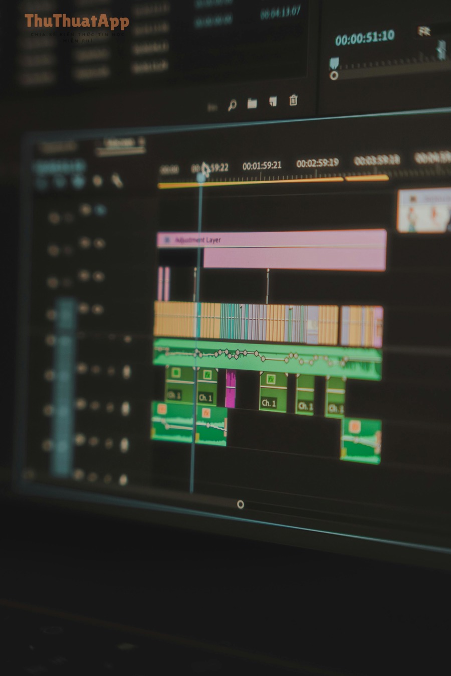 Cách đồng bộ beat và nhịp nhạc cho video TikTok: Hướng dẫn chi tiết từ cơ bản đến nâng cao 3 Timeline chỉnh sửa video với nhiều lớp và điểm cắt