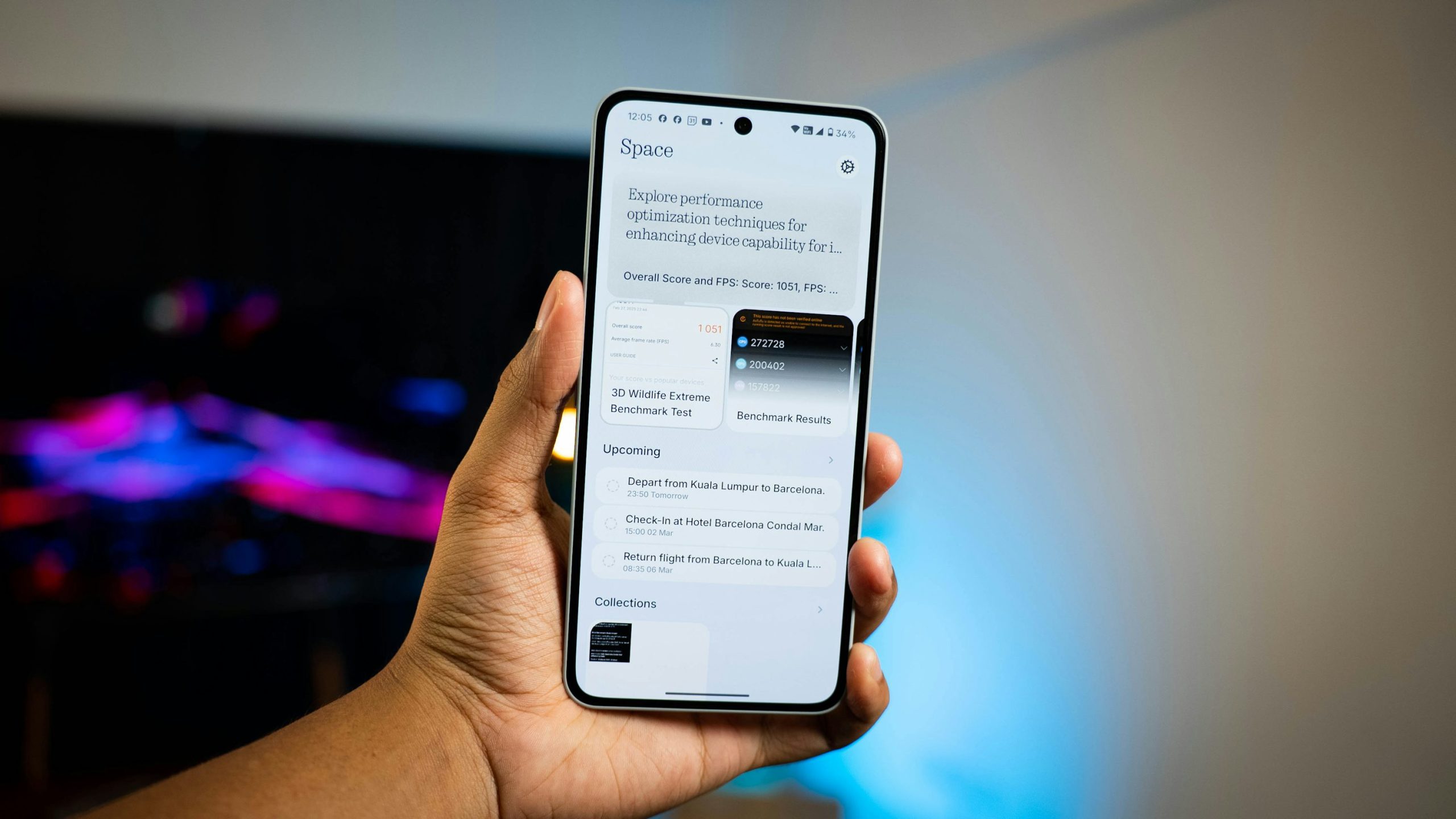 Minh họa thao tác trong phần cài đặt trên smartphone