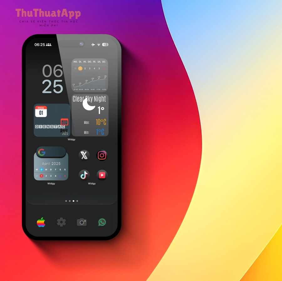 Cách tùy biến giao diện bằng launcher Android: biến màn hình chính thành “chất riêng” chỉ trong 15 phút 5 Giao diện smartphone với bố cục icon và widget được thiết kế đồng nhất