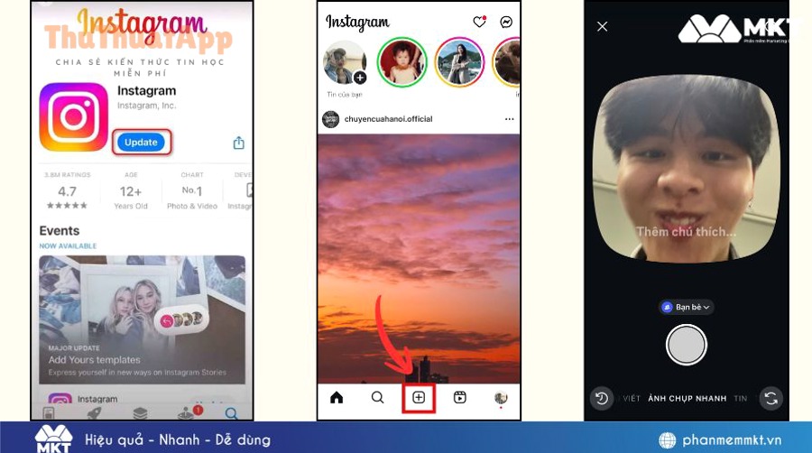 Cách cập nhật Instagram mới nhất, tránh bản cũ cho người dùng 8 quicksnap instagram 3