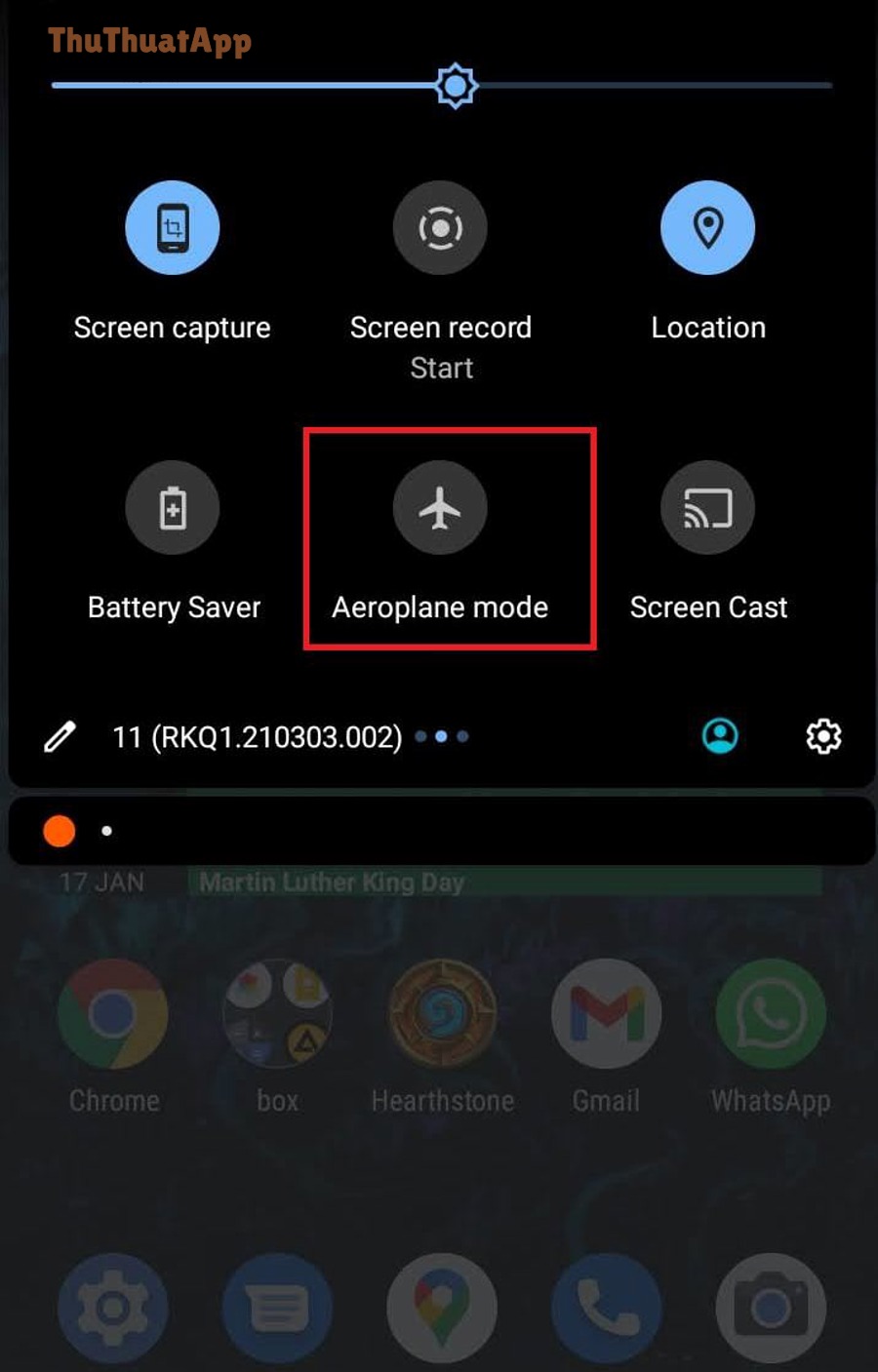 Bật/tắt Chế độ máy bay trên Android để làm mới kết nối Wi-Fi