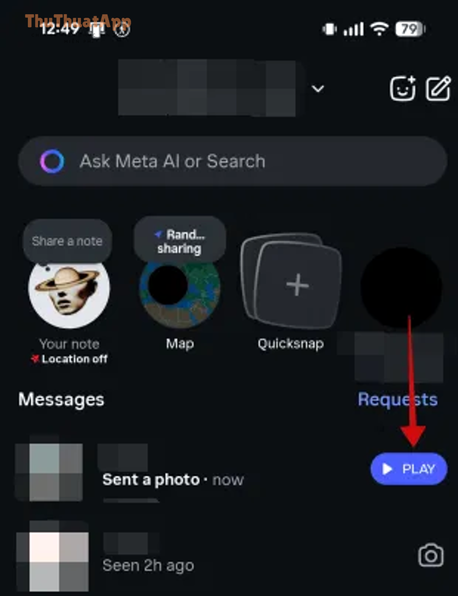 symbols instagram dms mobile play button