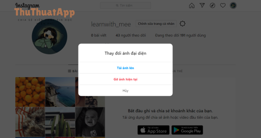 tai sao khong doi duoc anh dai dien instagram 1
