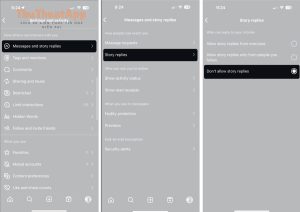 turn off story replies on instagram