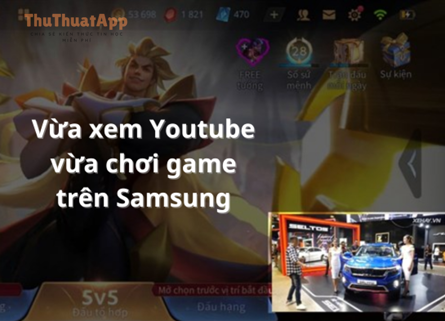 Tiết kiệm pin khi bật PiP và đa nhiệm với YouTube
