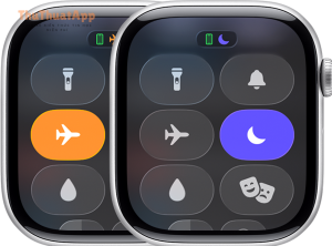 watchos 26 series 10 control center airplane mode dnd on 2