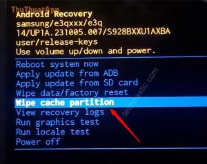 wipe cache partition android recovery