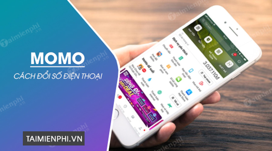 cach doi so dien thoai momo