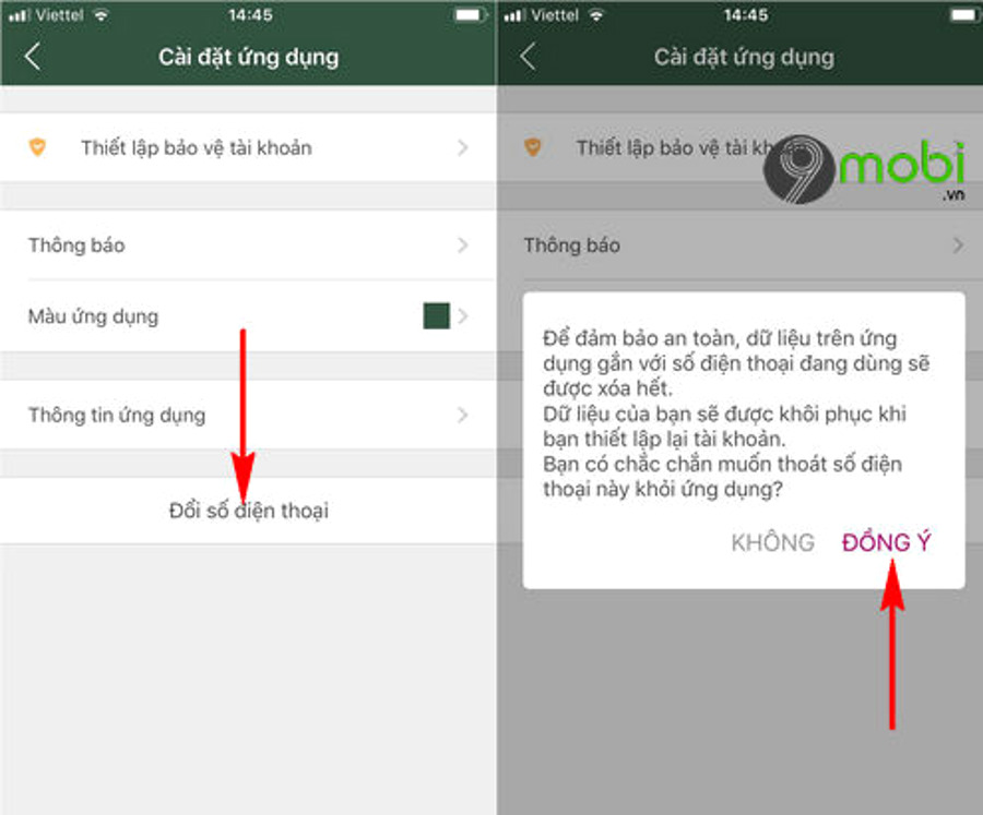 Quản lý tài khoản MoMo